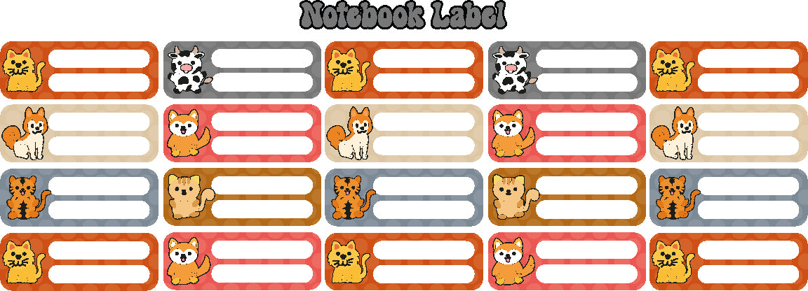 Notebook Label