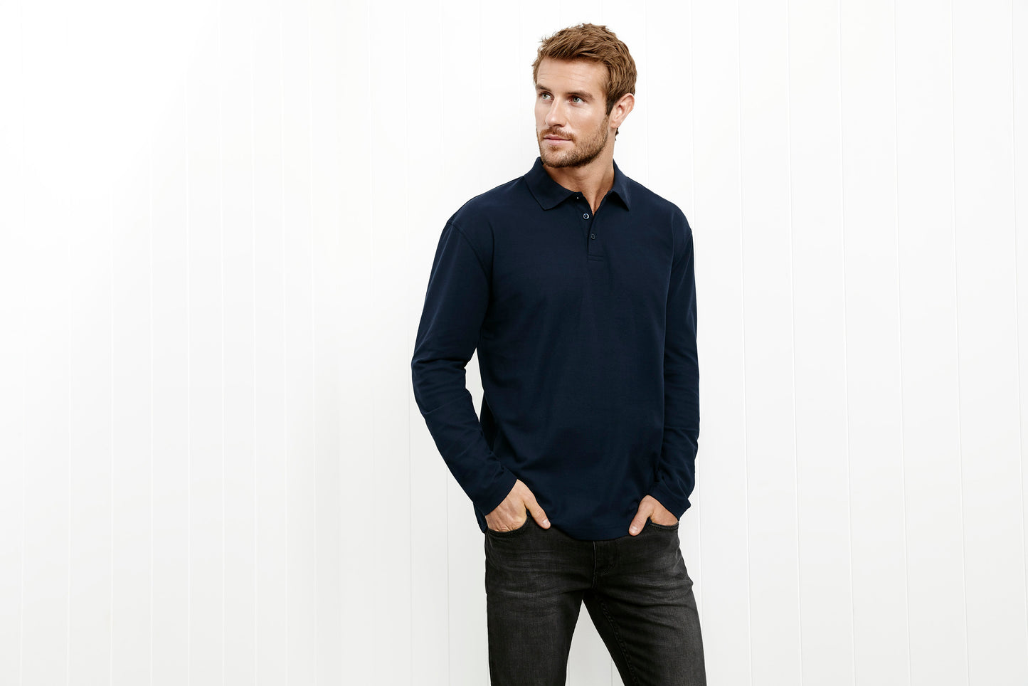 Crew Long Sleeve Polo P400ML