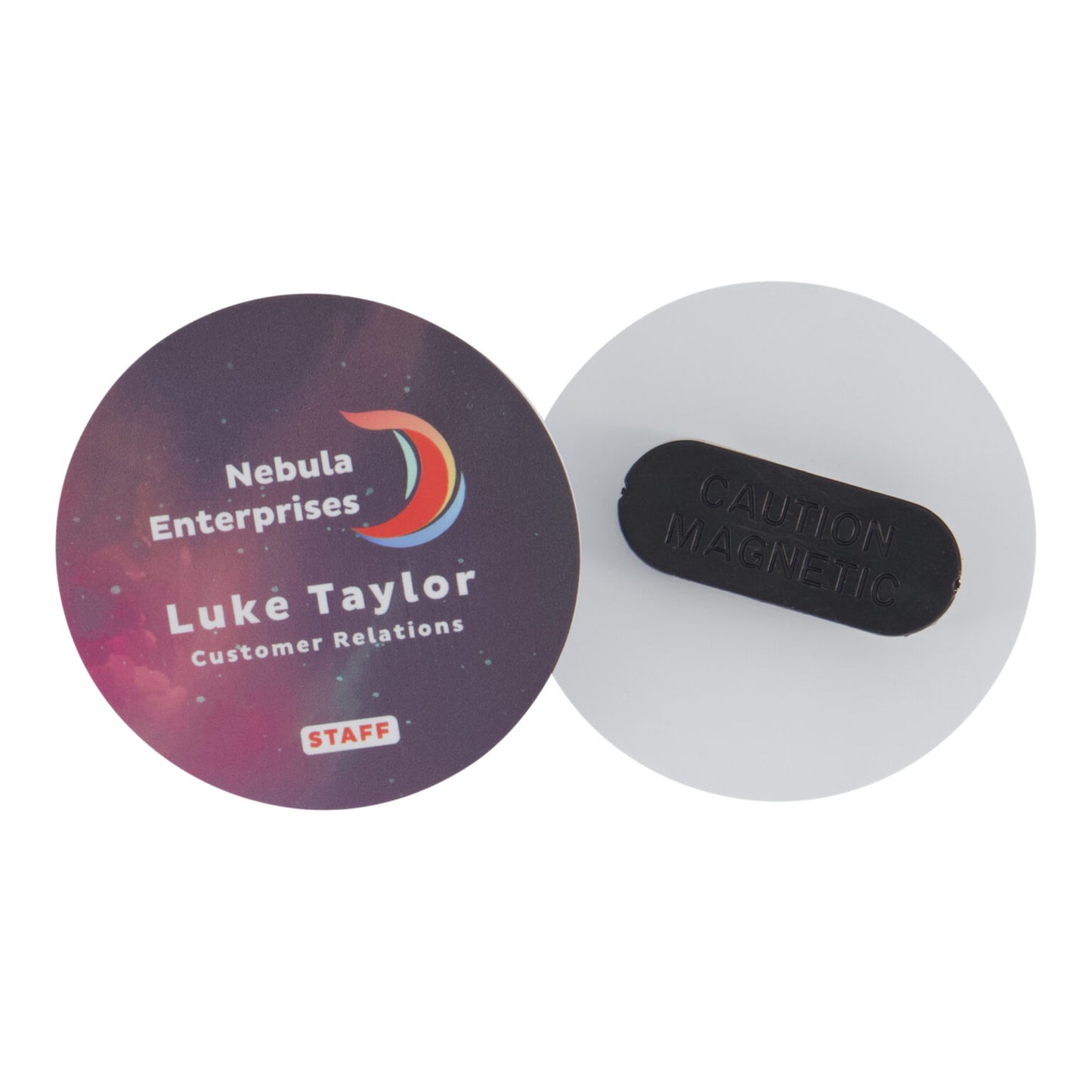 Plastic Card (PET) Round Tag 50mm/75mm Full Colour