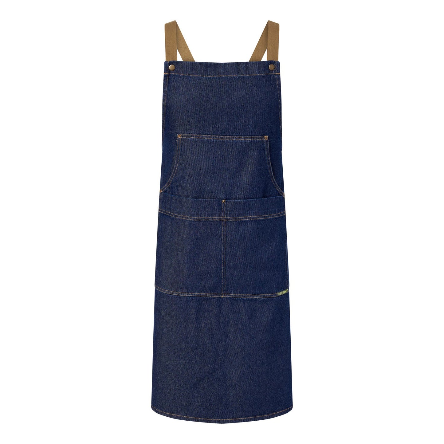 DENIM BIB APRON WITH POUCH CA033