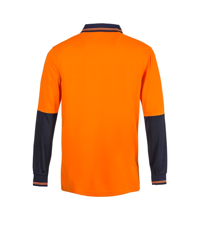 Hi Vis Cotton Back Polo - LS (WSP402)