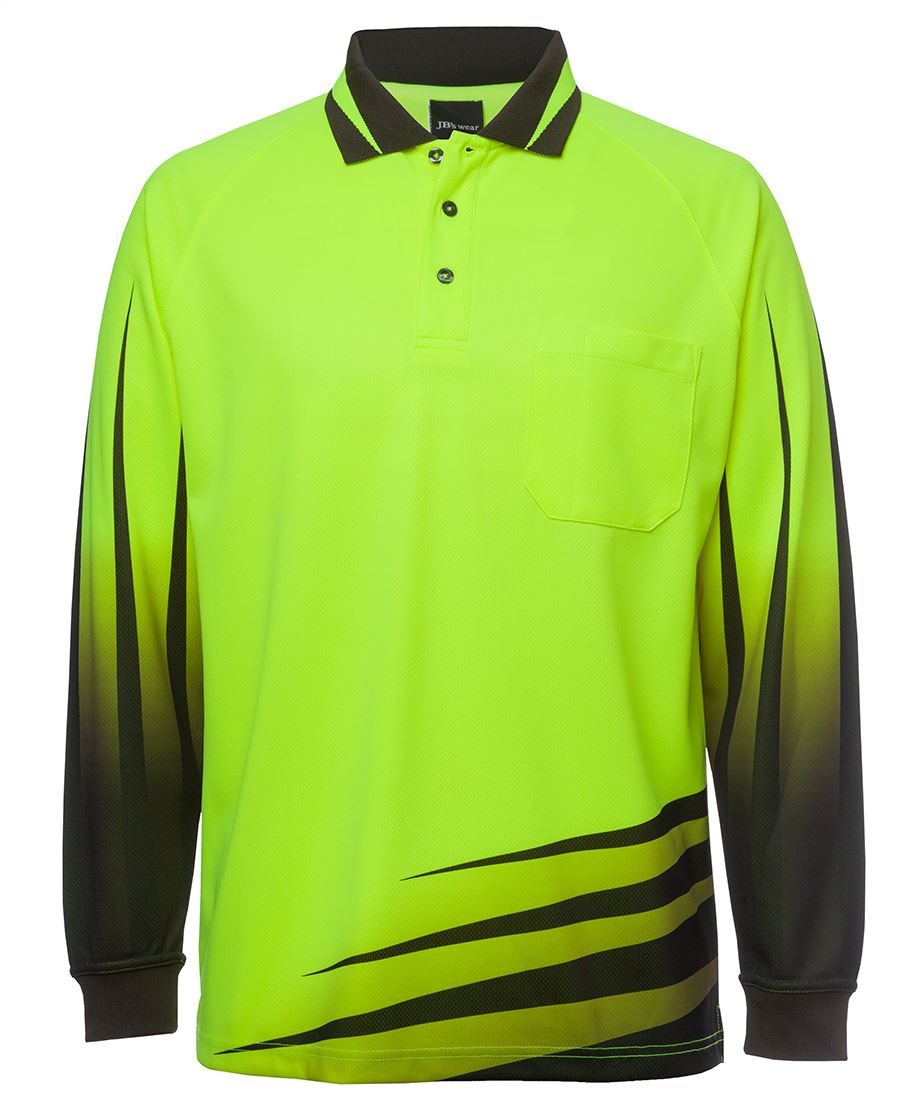 JB Hi Vis LS RIPPA SUB POLO 6HVRL