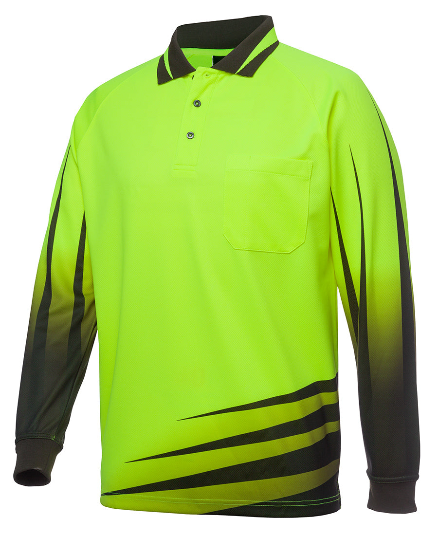 JB Hi Vis LS RIPPA SUB POLO 6HVRL