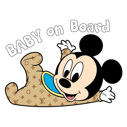 LV Mickey Mouse Baby On Board