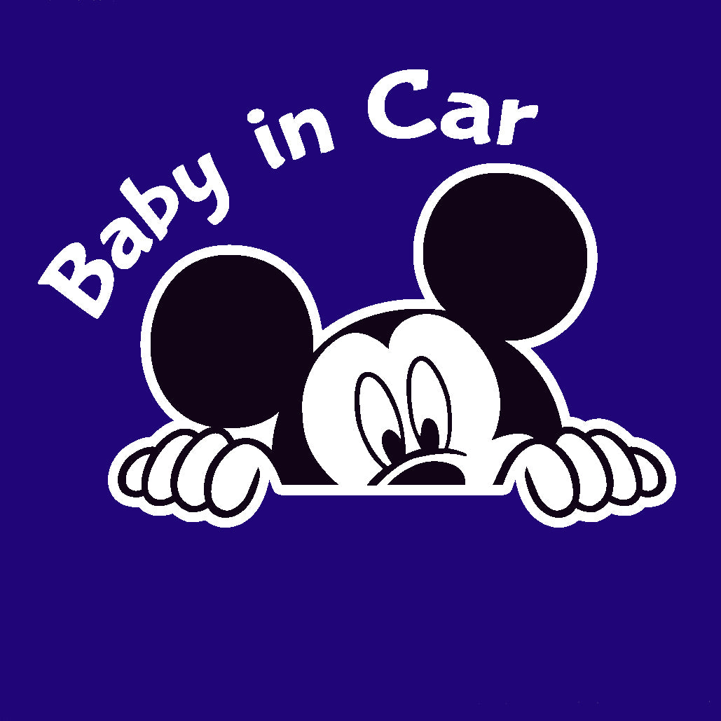 Baby On Board Mickey Mouse