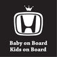 Baby On Board Stickers "All Vehicle Type"