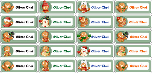 Gingerbread Name Label