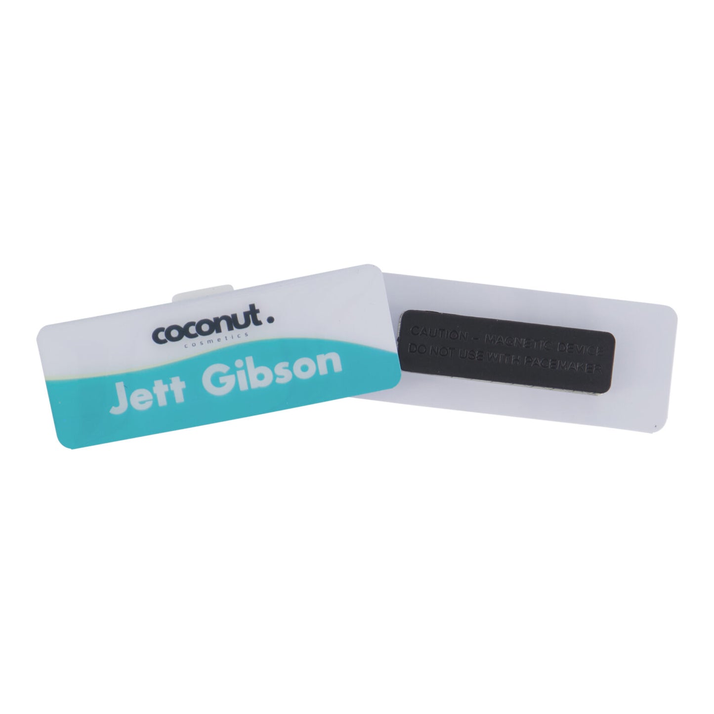 Plastic Staff Badge 73 x 27mm Epoxy Full Colour