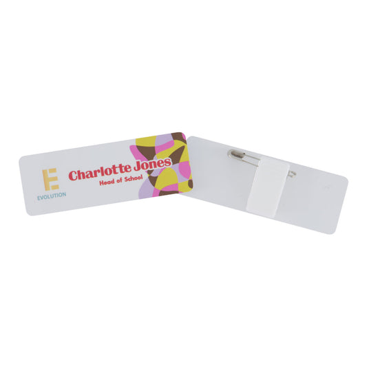 Plastic (PET) Staff Badge Full Colour Matte Finish