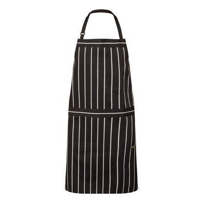 FULL BIB CAFÉ STRIPE APRON WITH POCKET CA030