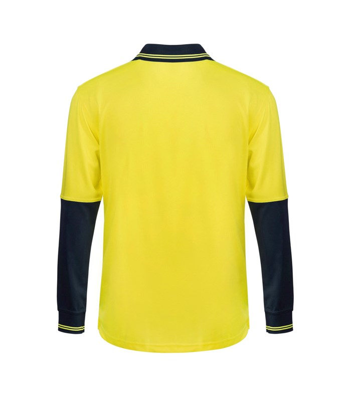 Hi Vis Cotton Back Polo - LS (WSP402)