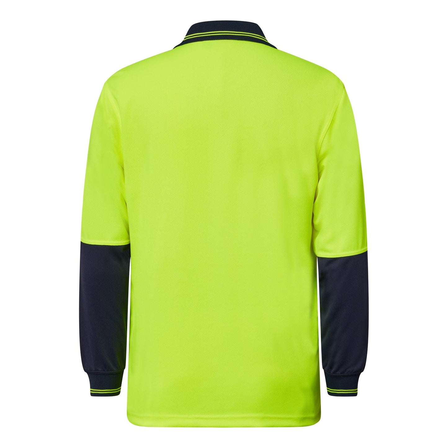 HIVIS TWO TONE POLO POCKET- LS WSP202