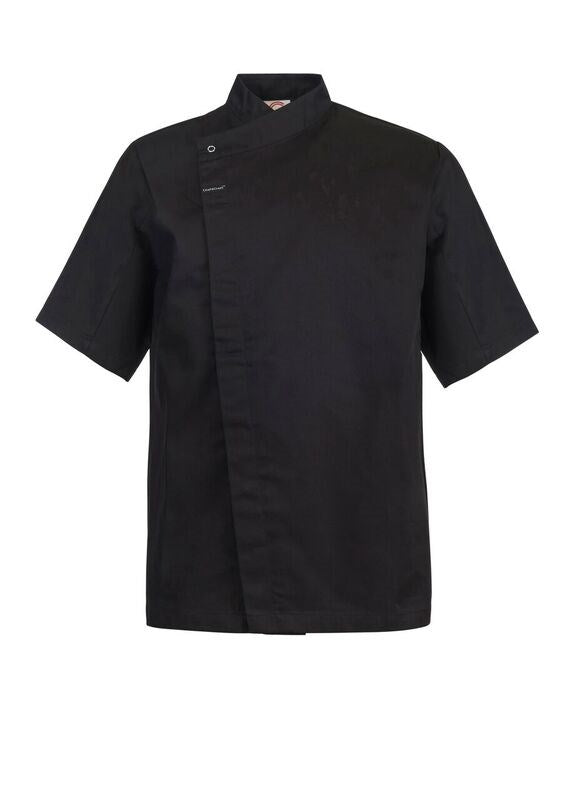 SHORT SLEEVE CHEFS TUNIC WITH CONCEALED FRONT CJ041