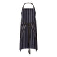 FULL BIB CAFÉ STRIPE APRON WITH POCKET CA030