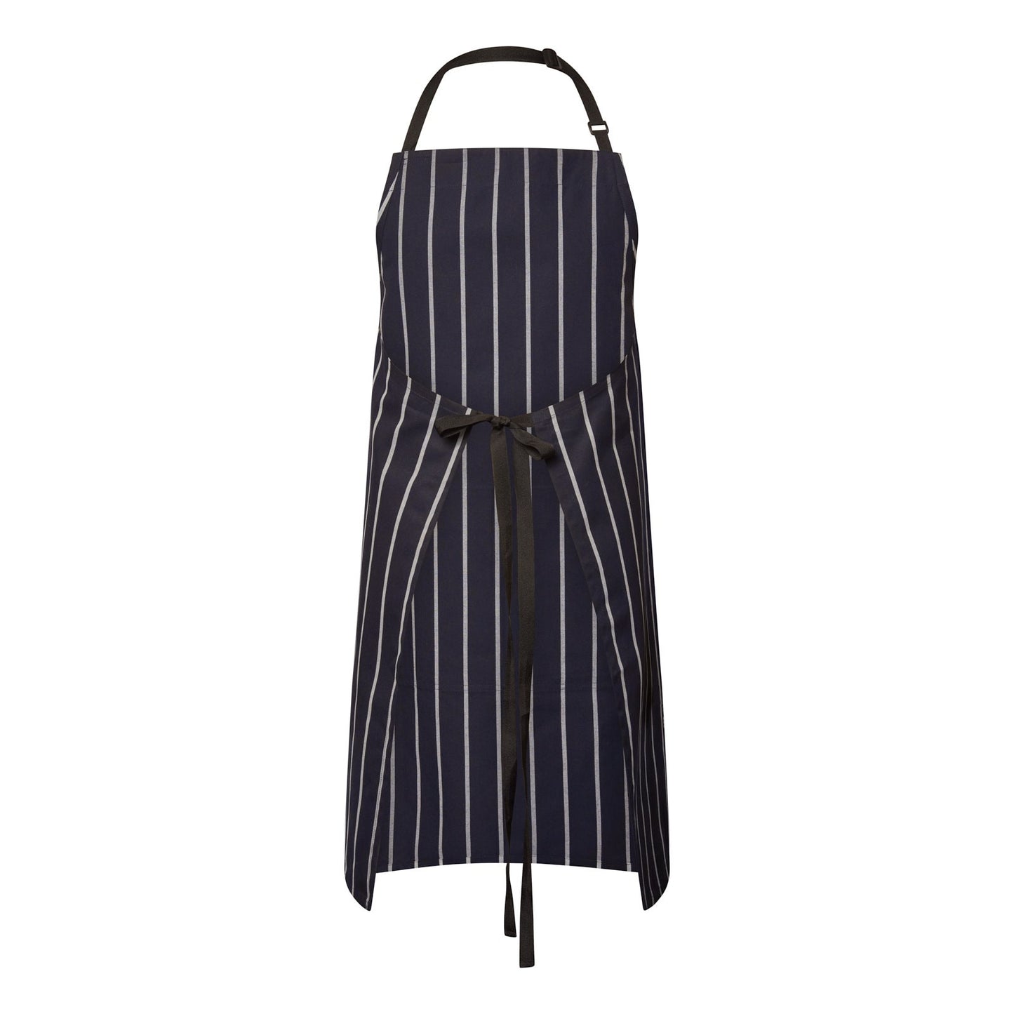 FULL BIB CAFÉ STRIPE APRON WITH POCKET CA030