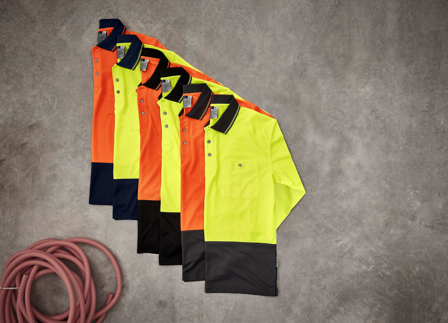 SYZMIK Hi Vis Basic Long Sleeve Polo ZH232