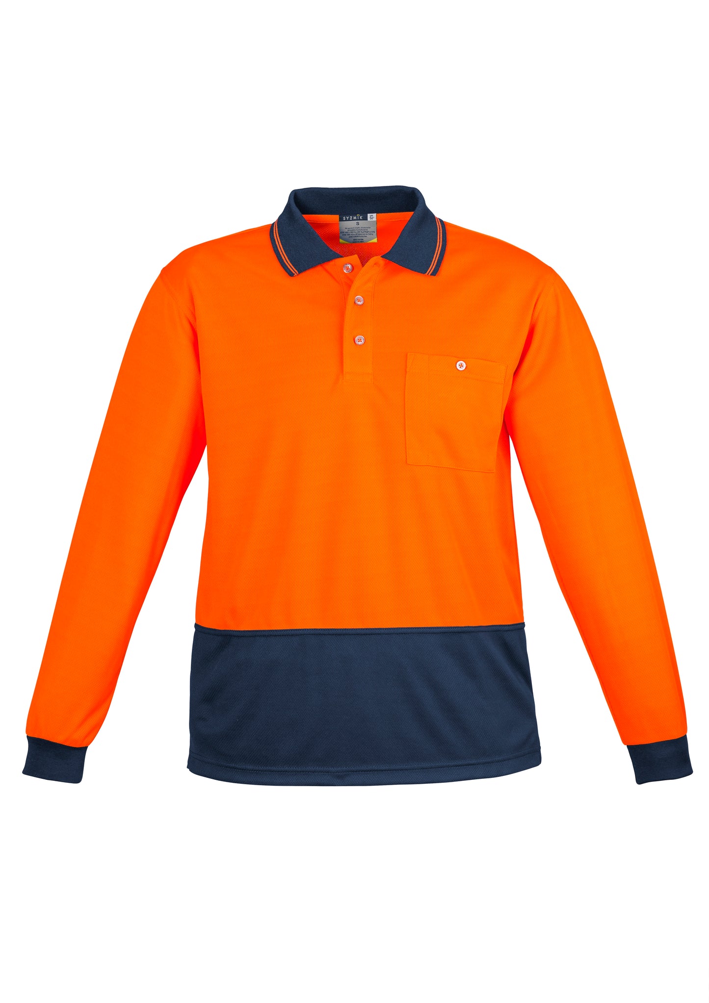 SYZMIK Hi Vis Basic Long Sleeve Polo ZH232