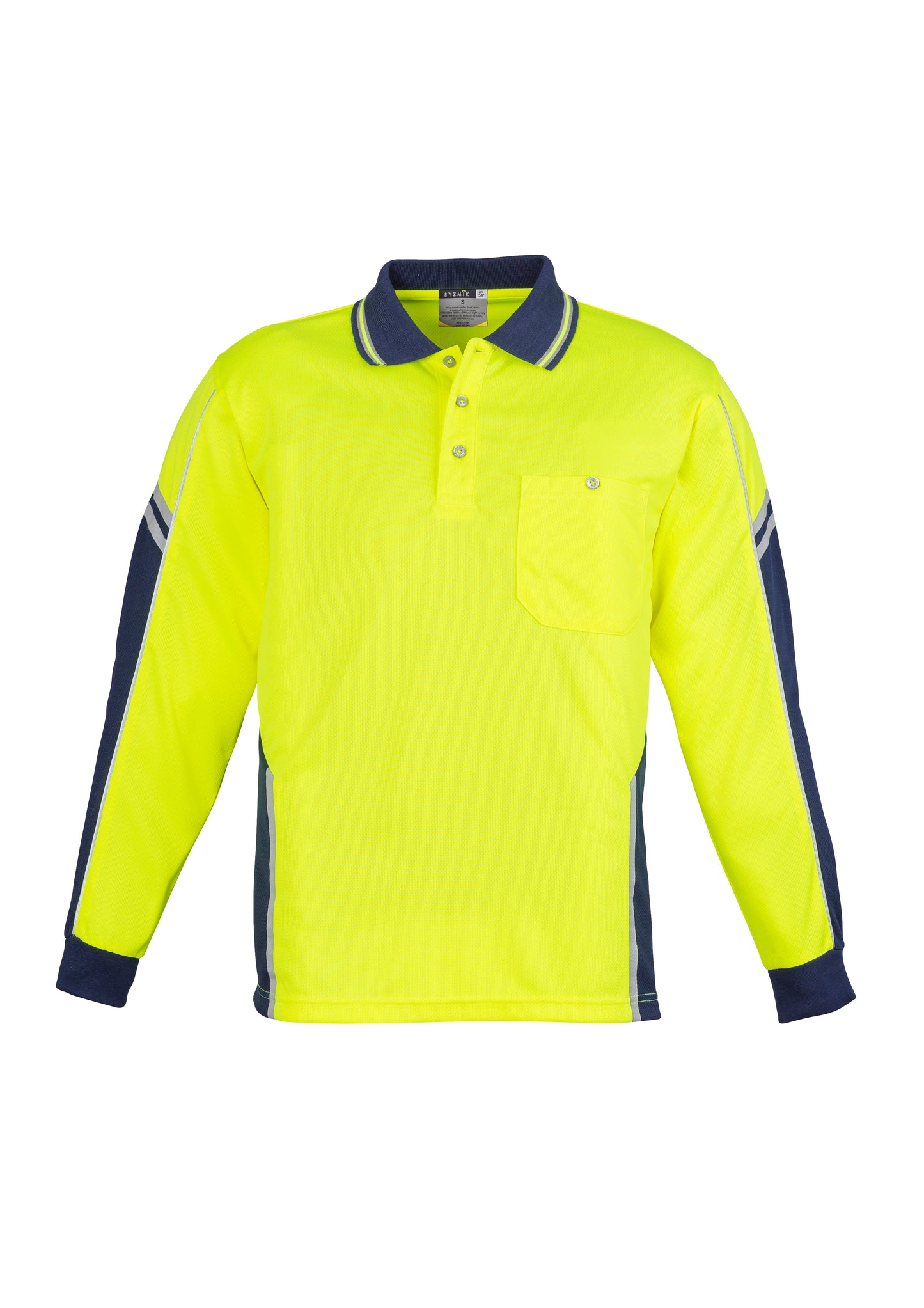SYZMIK Hi Vis Squad Long Sleeve Polo ZH238