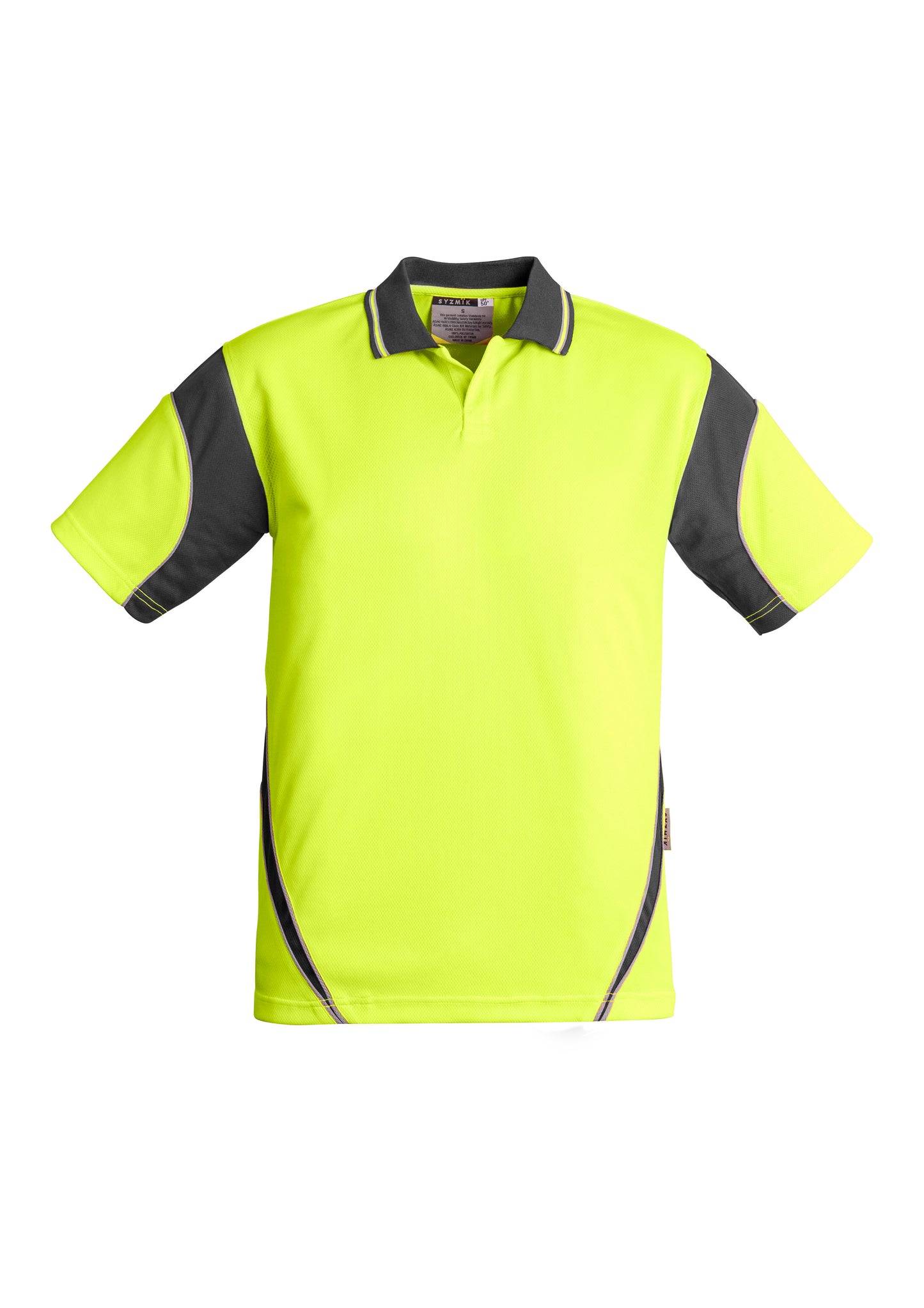SYSMIK Hi Vis Aztec Short Sleeve Polo ZH248