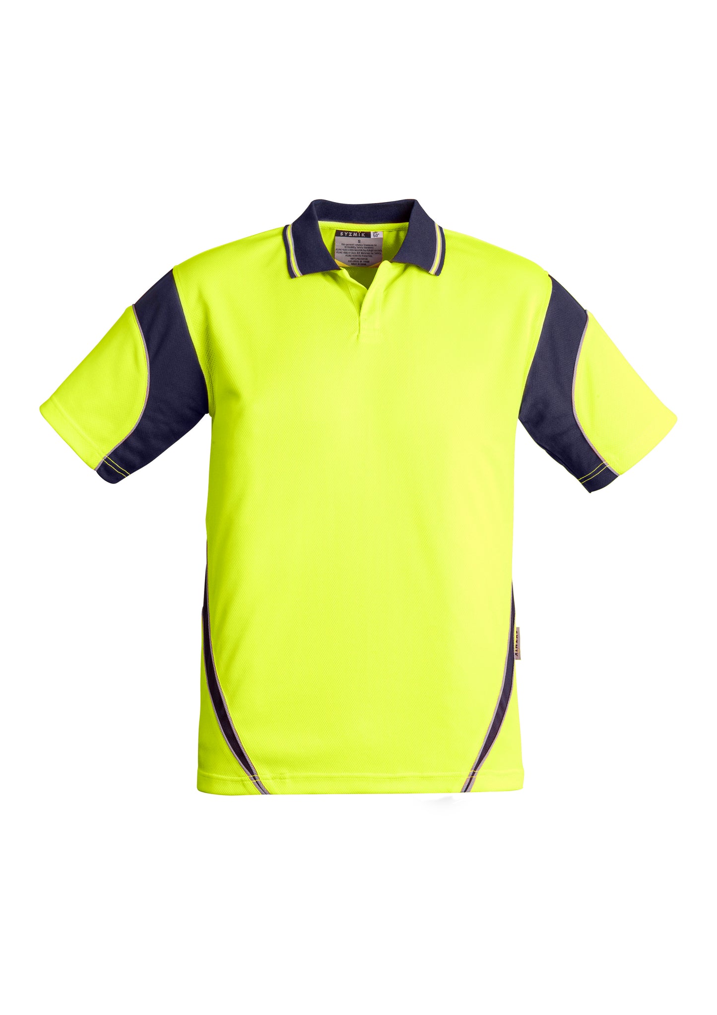 SYSMIK Hi Vis Aztec Short Sleeve Polo ZH248