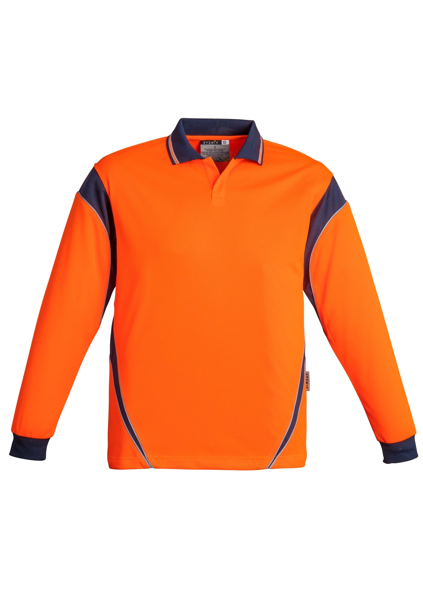 SYZMIK Hi Vis Aztec Long Sleeve Polo ZH249