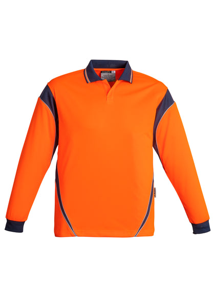 SYZMIK Hi Vis Aztec Long Sleeve Polo ZH249
