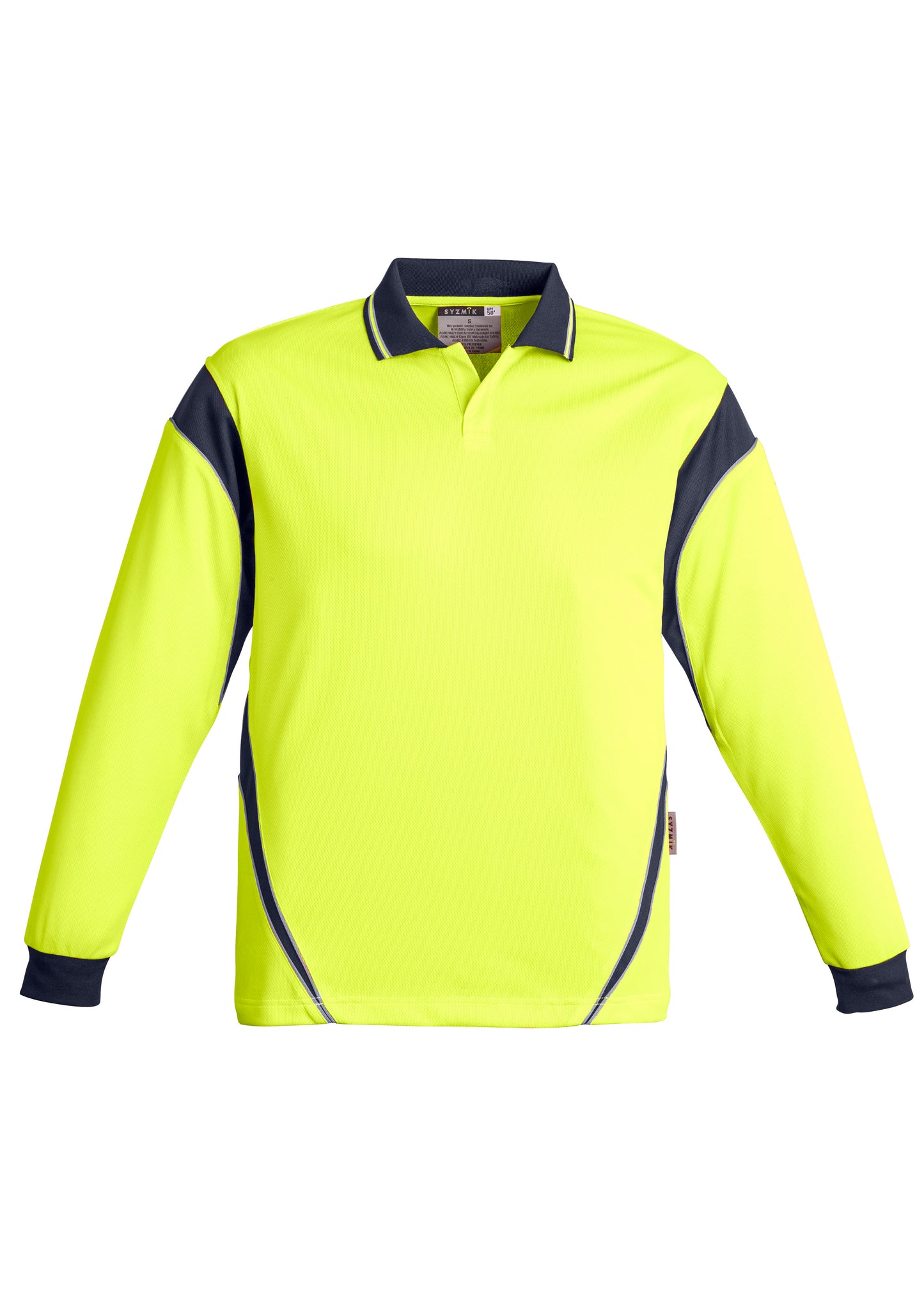 SYZMIK Hi Vis Aztec Long Sleeve Polo ZH249