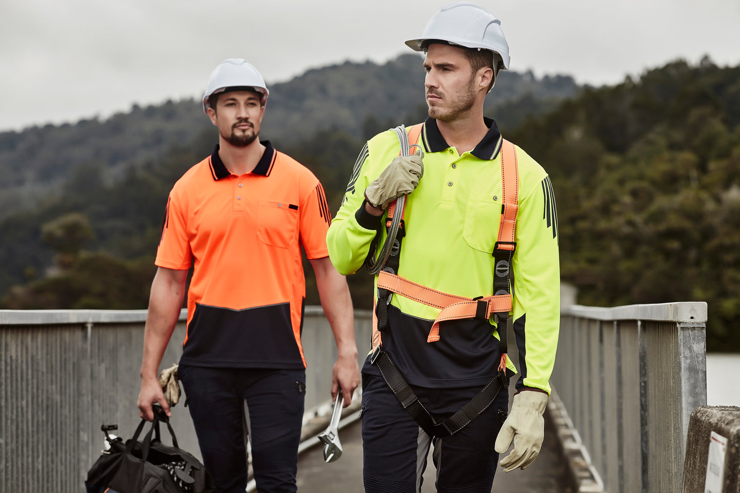 SYZMIK Hi Vis Flux Long Sleeve Polo ZH310