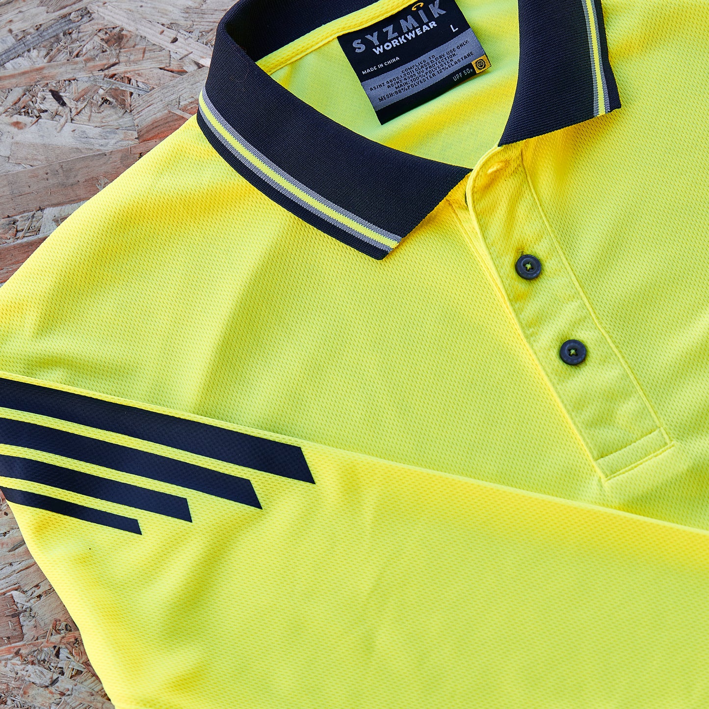 SYZMIK Hi Vis Flux Long Sleeve Polo ZH310