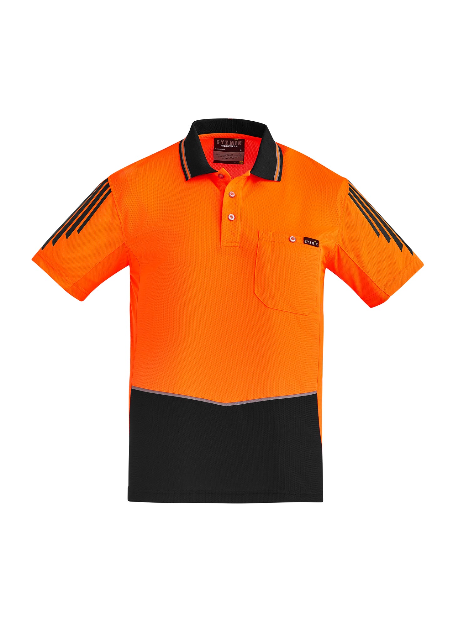 SYZMIK Hi Vis Flux Short Sleeve Polo ZH315