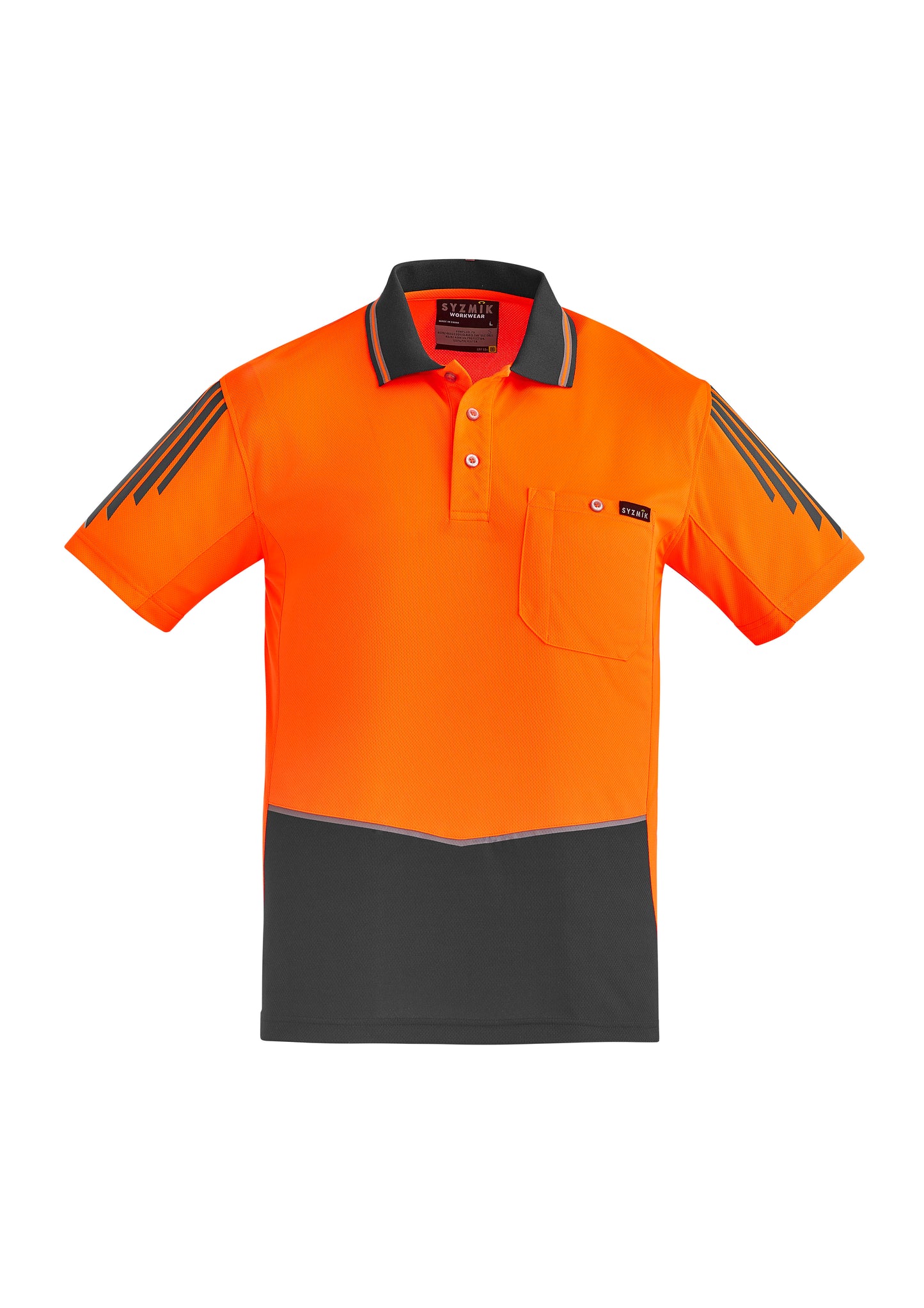 SYZMIK Hi Vis Flux Short Sleeve Polo ZH315