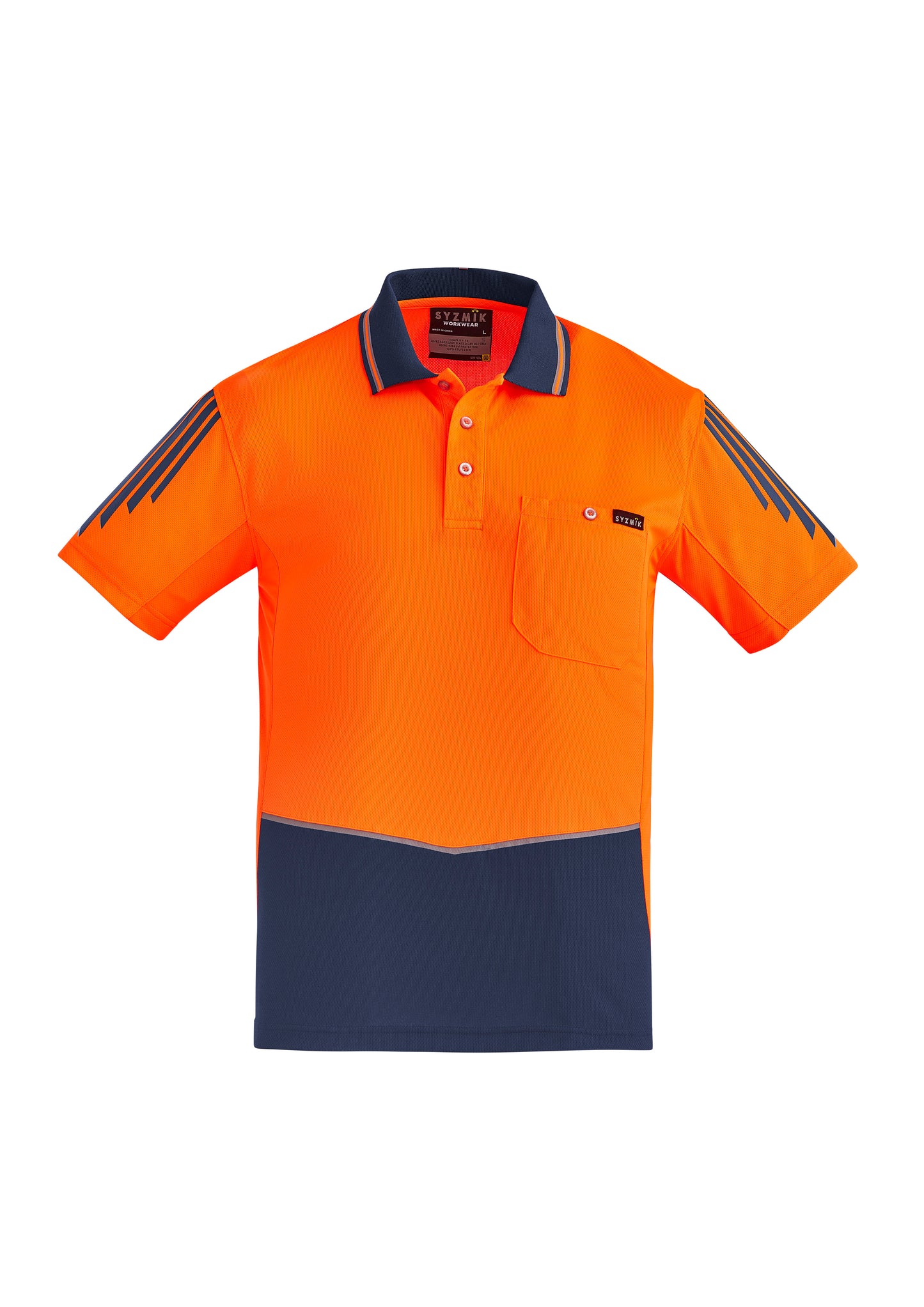 SYZMIK Hi Vis Flux Short Sleeve Polo ZH315