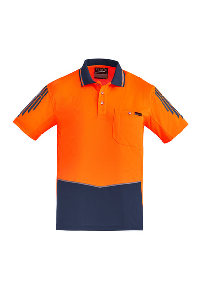 SYZMIK Hi Vis Flux Short Sleeve Polo ZH315