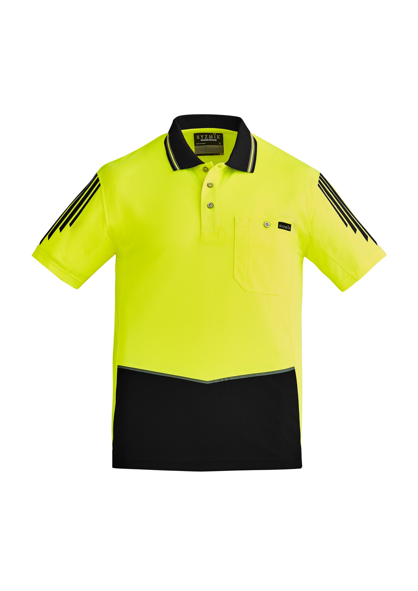 SYZMIK Hi Vis Flux Short Sleeve Polo ZH315