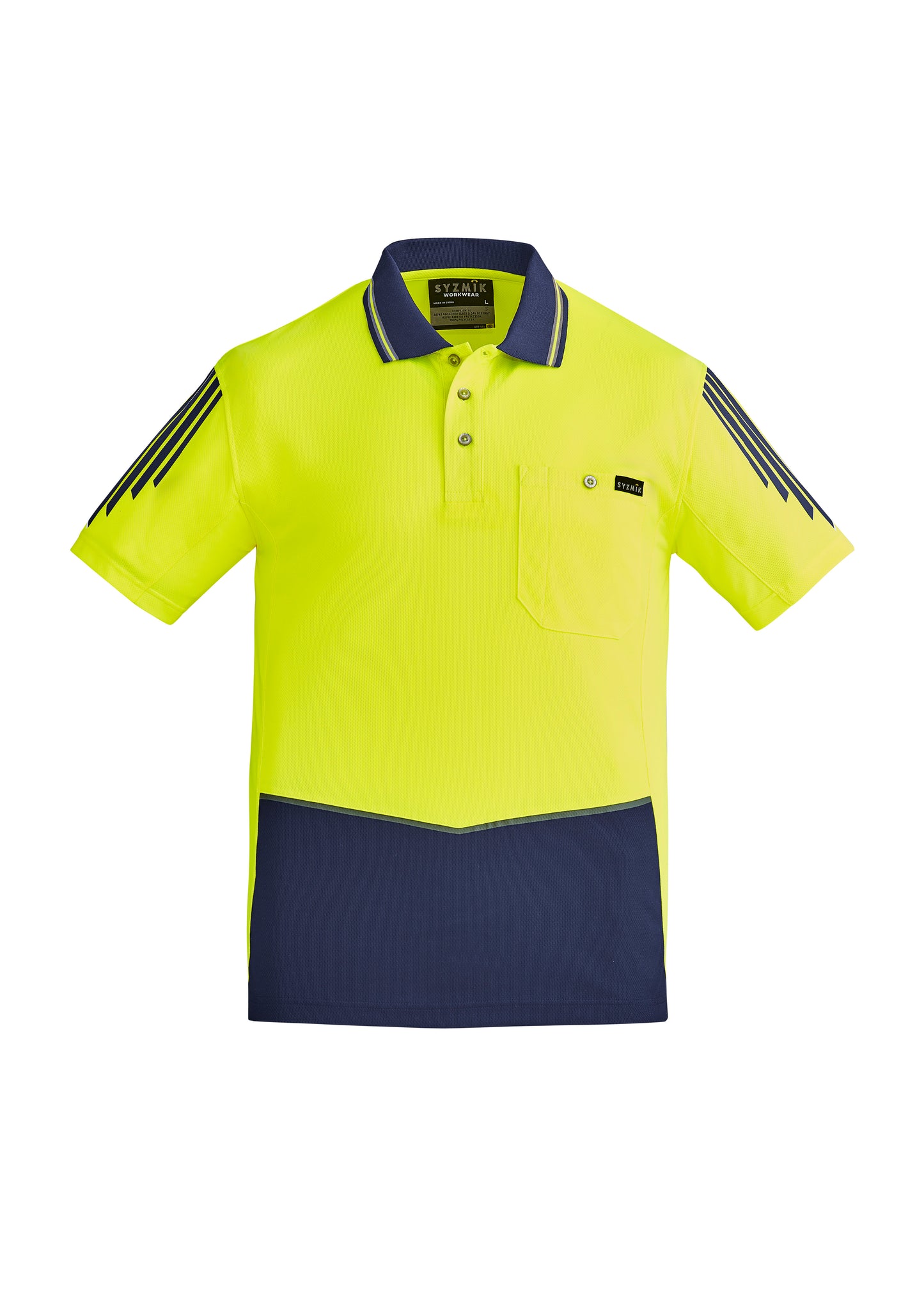 SYZMIK Hi Vis Flux Short Sleeve Polo ZH315