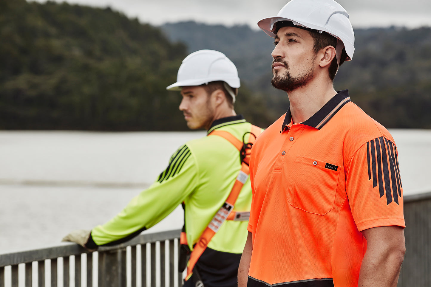 SYZMIK Hi Vis Flux Short Sleeve Polo ZH315