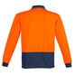 SYZMIK Mens Hi Vis Comfort Back Long Sleeve Polo ZH410