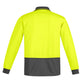 SYZMIK Mens Hi Vis Comfort Back Long Sleeve Polo ZH410