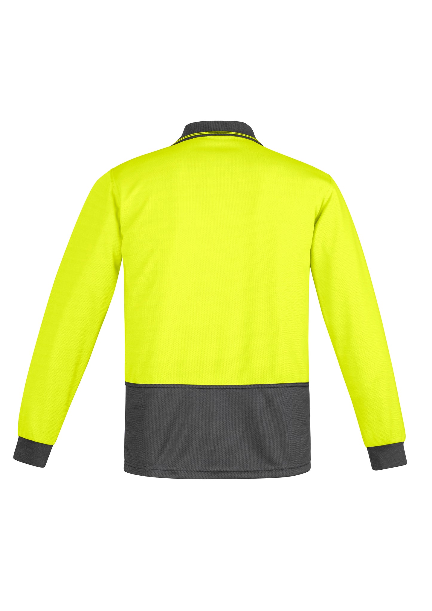 SYZMIK Mens Hi Vis Comfort Back Long Sleeve Polo ZH410