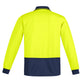 SYZMIK Mens Hi Vis Comfort Back Long Sleeve Polo ZH410
